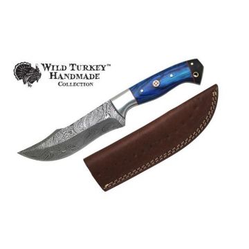 Wild Turkey Handmade Damascus Collection Fix Blade Knife